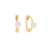 Pendientes de perlas estilo coreano INS Niche Light, diseño de lujo, minimalistas y versátiles, de plata de ley S925, con textura para mujer.