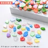 Materiales para manualidades de mosaico: piezas sueltas de acrílico, pétalos coloridos de forma irregular, partículas sueltas