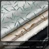 Tecido Jacquard tingido em fio com relevo microelástico de folha nova para primavera e outono Vestido Vintage Bolsa Jacquard