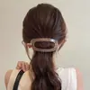 Pasador Ovalado de Gama Alta Estilo Coreano, Pinza Simple para la Parte Trasera de la Cabeza, Pinza Fresca y Dulce de Una Línea, Pinza Elegante, Accesorio para el Cabello