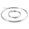 Collar pulsera de acero inoxidable al por mayor de fábrica collar de acero de titanio para mujer collar simple traje popular de moda