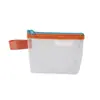 Nueva Bolsa Simple Pequeña para Guardar Labiales Bolsa Transparente de Visión Clara Bolsa de Malla Color de Contraste Bolsa para Llaves Cartera para Monedas Bolsa de Almacenamiento