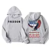 Moletom de Lã Transfronteiriço Descanse em Paz Charlie Kirk Moletom da Liberdade Roupas Masculinas Moletom Harajuku para