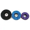 Rueda de rectificado especial de acero inoxidable con diamante negro púrpura azul, rueda de rectificado, rueda de pulido de nailon para eliminación de óxido de pintura fabricantes al por mayor