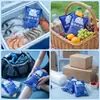 Bolsas de hielo autoabsorbentes especiales para la cadena de frío de alimentos frescos, diseñadas para la entrega de frutas y pasteles, asegurando la frescura y manteniendo los alimentos fríos; bolsas de hielo de refrigeración desechables