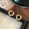 Bajo el Árbol Banyan Pendientes de Círculo Infinito de Plata de Ley S925 Chapados en Oro de 14K para Mujer, Pendientes Sencillos y Lujosos Más Vendidos al por Mayor