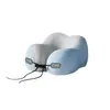 Almohada Cruzada en Forma de U Espuma Viscoelástica Estudiante Viaje Coche Avión Almohada Cervical Almohada para la Siesta Almohada de Soporte para el Cuello al Dormir