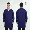Ropa de trabajo personalizada con logo impreso en batas protectoras azules, ropa de trabajo resistente a la suciedad para manejo en taller, batas protectoras azules de manga larga del fabricante Fang