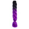 Trenzas Grandes de Fibra Sintética de Comercio Exterior, Trenzas de Colores, Peluca, Cabello para Trenzas Jumbo, Rastas Africanas, Cabello para Crochet