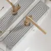 Almohadilla para grifo transfronteriza de tierra de diatomeas, absorción de agua, secado rápido, almohadilla dura para secado de superficie de mesa de lavado, fregadero de cocina y baño