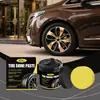 Rayhong Pasta para Brillo de Neumáticos de Coche Mantenimiento Diario y Restauración de Superficies de Neumáticos de Coche, Pulido y Brillo