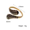 Anillo Abierto de Forma de Gota Retro Francés Europeo y Americano, Lujo Accesible y Nicho de Alta Gama, Anillo de Acero Inoxidable de Segunda Mano que No se Desvanece