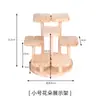 Estante para Flores para Repisa de Ventana de Madera Maciza, Soporte Decorativo Creativo para Suculentas, Estante de Almacenamiento Multinivel para Escritorio en Esquina de Balcón Interior