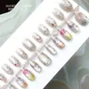 30 piezas de arte de uñas para llevar lindo parche de arte de uñas de gato chapado en oro tamaño mayorista parche de uña desmontable