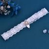 Yulapan St64 Comercio Exterior Colgante de Perla Correa Sexy para Pierna Anillo Elástico Ligero para Pierna Anillo de Encaje para Cuello Liga Blanca Venta al por Mayor