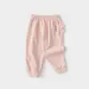 Calça para Bebê Primavera e Outono Infantil Fina Calça de Cobertura para Fralda para Meninos e Meninas Outono Passeio Casual Gancho Aberto Calça Comprida para Bebê