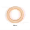 Anillo de Madera Círculo de Madera Anillo de Madera Accesorios para Joyería DIY Anillo Colgante Cierre para Bolso Atrapasueños Tejido Hecho a Mano