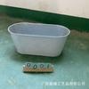 Cubo Redondo de Hierro Artístico de Fábrica Balcón Gancho Colgante Cubo Metal Flor Fábrica Oval Gancho Lavabo Punto