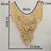 Encaje bordado lentejuelas collar decorativo con cuentas DIY costura cheongsam accesorios para ropa de escenario y danza accesorios