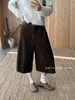 Pantalones Acampanados Anchos Cortos de Pana Otoño Nuevo 2026 para Mujer, Pantalones Casuales Sueltos Vintage 26137