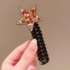 Elástico de Borracha para Cabelo Linha Telefônica de Menina Corda de Cabelo Desenho Animado Anel de Cabelo Infantil Corda de Cabeça com Laço Colorida Acessório de Cabeça Sem Cabelo para Menininha