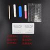 Kit de Nail Art Cola Agente Desengordurante Álcool Algodão Lixa de Unha Bastão Aplicador de Unha Cola em Gel Unha Postiça Bolsa Aplicadora de Unha terno