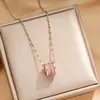 Collar simple estilo Ins con micro-pavé de diamantes, serie de cintura delgada para niñas, cadena de clavícula versátil personalizada, mismo estilo que Xiaohongshu