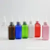 Frasco quadrado de 50ml com tampa pontiaguda, frasco para óleo essencial com tampa pontiaguda, frasco para loção com tampa pontiaguda, frasco para óleo com tampa pontiaguda, frasco de cola de 50ML com tampa pontiaguda, frasco para pintura com areia