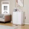 Gabinete de Balcón, Gabinete de Almacenamiento de Ventana Abuhardillada de Acero de Pie, Gabinete Bajo, Impermeable y Resistente al Sol, Gabinete de Almacenamiento para Artículos Varios y Zapatos, Diseño Moderno y Sencillo