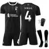 2526 Uniforme de Fútbol No. 11 Salah 9 Nunez 4 Van Dijk Liverpool Estilo Portero Negro 7 Wertz Traje