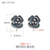 Pendientes de plata de ley S925, pendientes con almohadilla vacía, accesorios, ganchos dorados de arenas antiguas, pendientes hechos a mano, pendientes de bricolaje