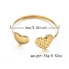 Pulsera Transfronteriza Europea y Americana Nuevo Diseño Geométrico Creativo Pulsera de Acero Inoxidable Ajustable de Moda con Apertura de Corazón para Mujer