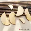 Semicírculo para niños, bricolaje, pintura hecha a mano, material de bambú, corte de bambú de forma especial, tallado personalizado, suministro directo de fábrica al por mayor