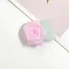 Estilo Coreano Flor Rosa de Organza Artesanal DIY Acessórios de Cabelo Roupas Sapatos Chapéus Bolsas Roupas para Pets Acessórios Broches Suprimentos