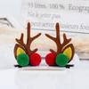 Diadema de Cuernos de Reno Navideño Pasador Diadema Hada del Bosque Popular Súper Hada Foto Foto Accesorios para el Cabello Pasador de Reno Femenino Femenino