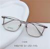Montura de gafas ultraligera de titanio semibrillante con diseño de libro de equitación rojo para mujer, M8278