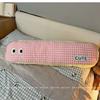 Tira de Dormir Xadrez Dopamina Travesseiro Fresco para Meninas Apoiarem as Pernas na Cama Travesseiro Macio Travesseiro Lateral para Dormir de Seda de Gelo