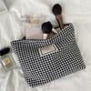 19121 Nova Moda Houndstooth Bolsa Cosmética Cuidados com a Pele Mudança Bolsa de Mão Portátil Bolsa de Armazenamento de Lavagem de Mão