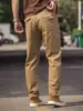 Calça casual de rua estilo americano para homens, nova coleção outono 2026, calça stretch versátil, calça longa reta para trabalho