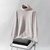 Sudadera deportiva para hombre de cuello alto y manga larga, color liso, corte holgado, cálida, estilo otoño e invierno, elástica, secado rápido, top casual