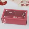 Caja de Papel Festiva Roja de Año Nuevo Caja Cuadrada DIY para Pastel de Luna Yeso Jabón Hecho a Mano Vela de Aromaterapia Caja de Regalo para Pastel
