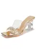 Sandalias Abiertas Cómodas de Nuevo Estilo para Verano, Zapatos Cerrados, Tacones de Aguja Stiletto Apuntados Florales con Pedrería Estilo Francés para Mujer