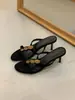 Primeiro Encontro com os Saltos Agulha da Temporada, Sandálias de Tira Fina Retrô e Bonitas, Sapatos Femininos, Novo Estilo de Verão, Elegante e Feminino Estilo Francês