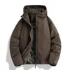 Chaqueta de algodón IZEXX para hombre, ligera y moderna, de grafeno, para otoño e invierno, cortavientos, impermeable, cálida, gruesa y personalizable