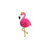 Novo Conjunto de Flores de Papel Tridimensionais Flamingo Dupla Face da Amazon Decoração Suspensa Festa de Verão Aniversário Decoração Tema Rosa