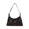 Bolsa de mão minimalista de nicho estilo coreano para mulheres, nova moda verão 2026, alta aparência, casual, cor sólida, bolsa transversal