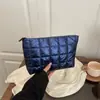 Comercio Exterior Estilo Coreano Plisado para Mujer Otoño e Invierno Nuevo Bolso de Mano Bolsa de Cosméticos Tela Impermeable Gran Capacidad Bolso de Almacenamiento a la Moda