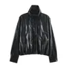 Fabricante mayorista de ropa para mujer transfronterizo 2026 nuevo estilo europeo y americano moda femenina casual holgada versátil chaqueta bomber