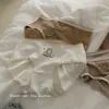 Chica regordeta talla grande ~ crema de pompón pegamento gota amigable con la piel lijado de terciopelo niña linda cintura con cordón oso ropa interior