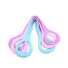 Banda de Resistencia en Forma de 8 para Mujeres, Estiramiento de Hombro y Cuello para Yoga, Banda Elástica de Silicona para Estiramiento de Espalda en Fitness, Espalda Bonita